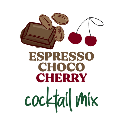 Espresso Choco Cherry Old Fashioned Mix Single Serve Bottles (½ oz.)-12 Pack