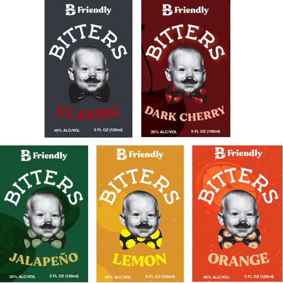 Build Your Own B Friendly Bitters 5-Pack