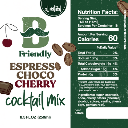 Espresso Choco Cherry Old Fashioned Mix- 250 ml Bottle
