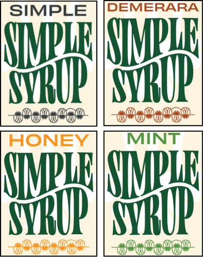 Simple Syrup 4 pack