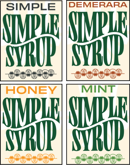 Simple Syrup 4 pack