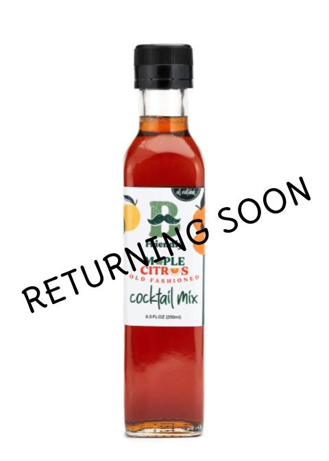 Maple Citrus Old Fashioned Mix- 250ml Bottle